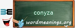 WordMeaning blackboard for conyza